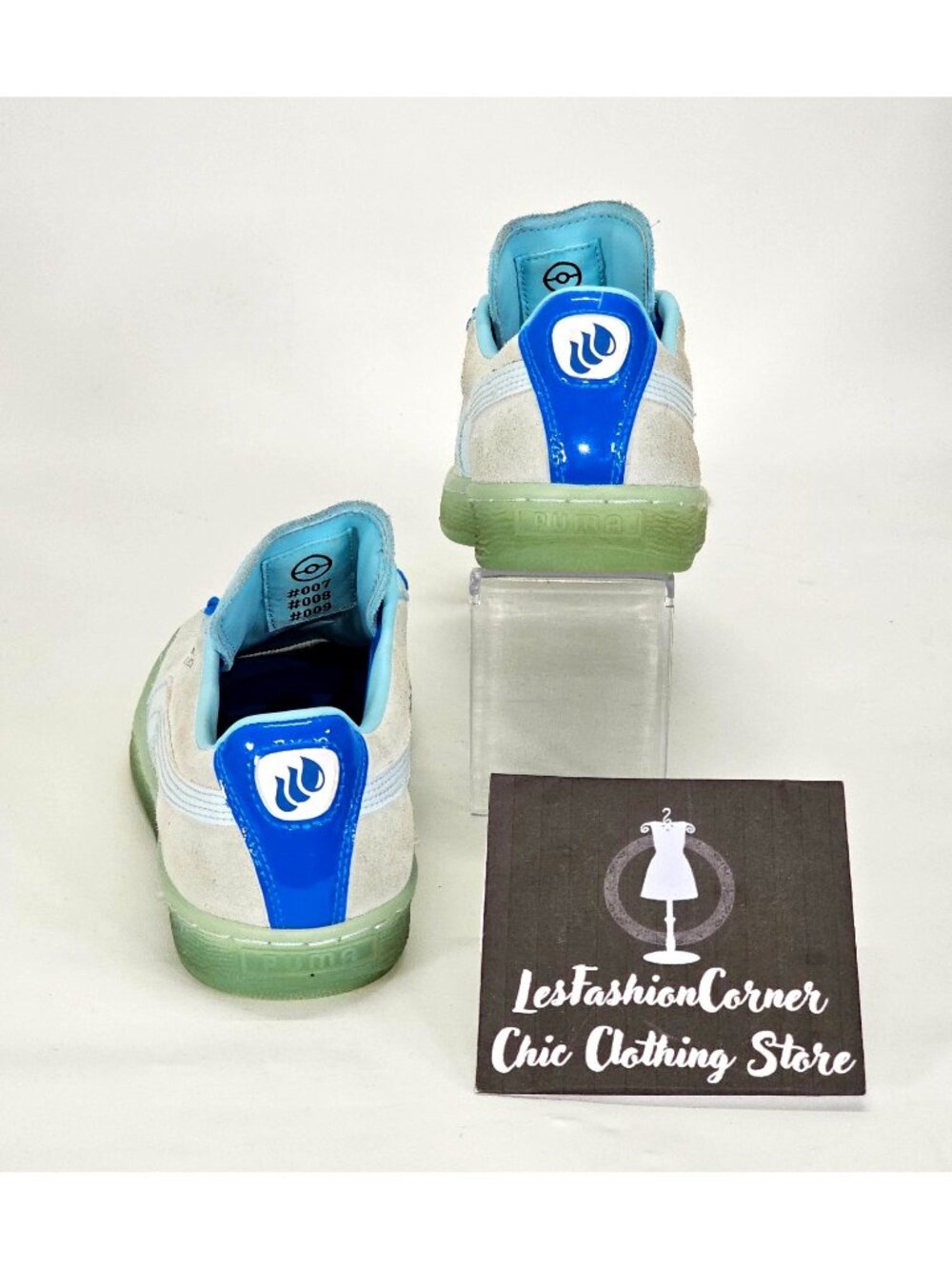 Puma Boy's Classic Squirtle Blue Suede Pokémon Crossover Shoes Size 5 1776 - Picture 6 of 14